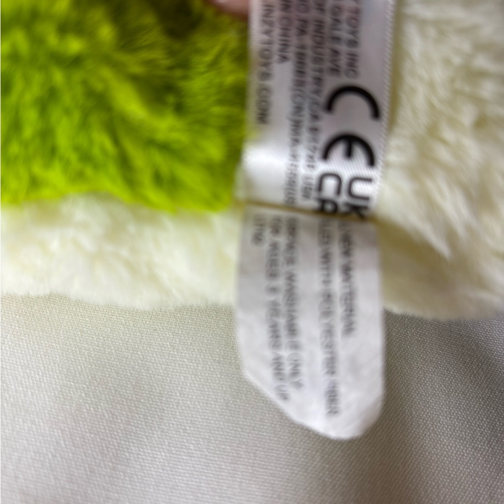 Froggy Plush Pillow, Green/White - Smoochy Pals by Linzy Toys - Picture 9 of 10